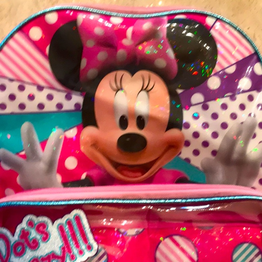 Disney Backpack Pink Mickey Mouse Dots Crazy!!!